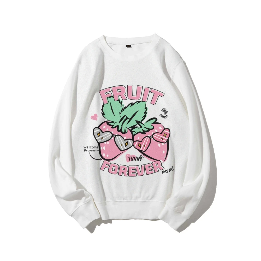 

Fruity Sweatshirt Fruit Spirit Hoodie Banana Cherry Lover Sweatshirt Kiwi Sweatshirt Apple Hoodie Women’s Clothing Sweatshirt