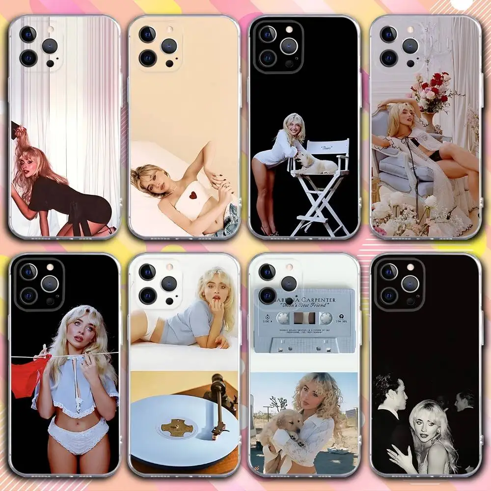 حافظة هاتف S-Sabrina Man Best Friend لهاتف iPhone 17,16,15,14,13,12,11 Pro,Max,Plus,X,XS,XR,SE4,E غطاء ناعم شفاف صغير
