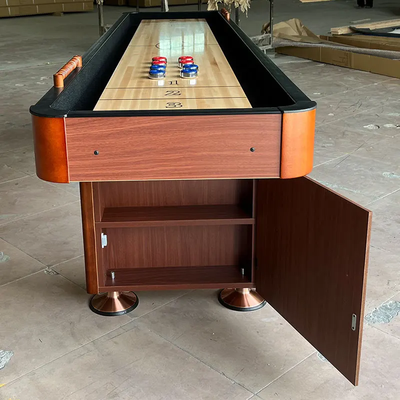 9-Foot high-end luxury sand arc table for competition, shuffleboard table for competition, solid wood