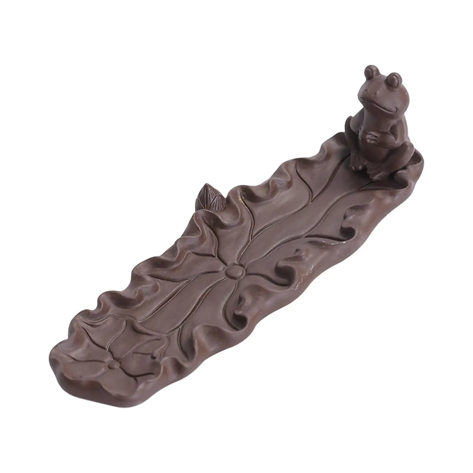 Frog Shaped Incense Cone Burner Censer Incense Insert Bowl for Office Bedroom Tea House Decoration Housewarming Gift