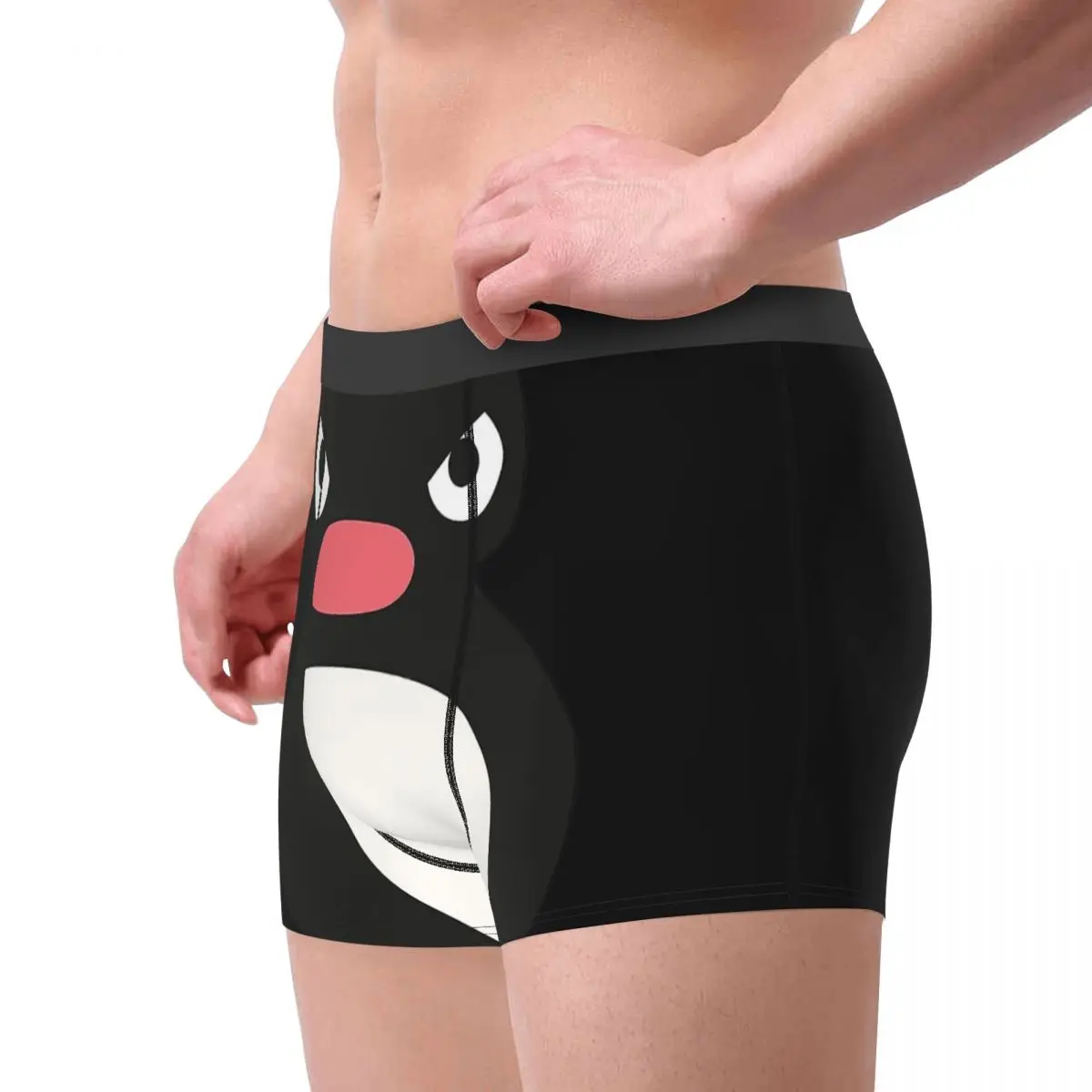 Angery Pingu Men's Boxer Briefs special Highly Breathable Underwear Top Quality 3D Print Shorts Birthday Gifts