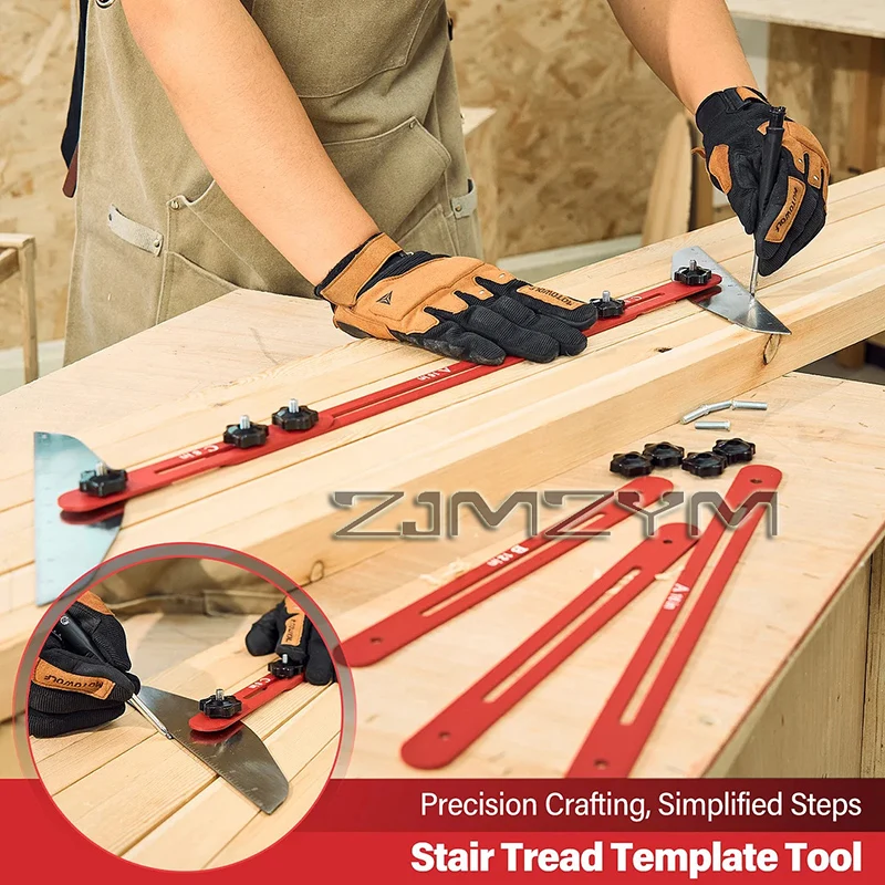 Набор измерительных линеек для лестницы, инструмент для шаблона протектора лестницы, 8-16 дюймов, точный складной датчик протектора лестницы, инструмент для шаблона протектора лестницы и полки