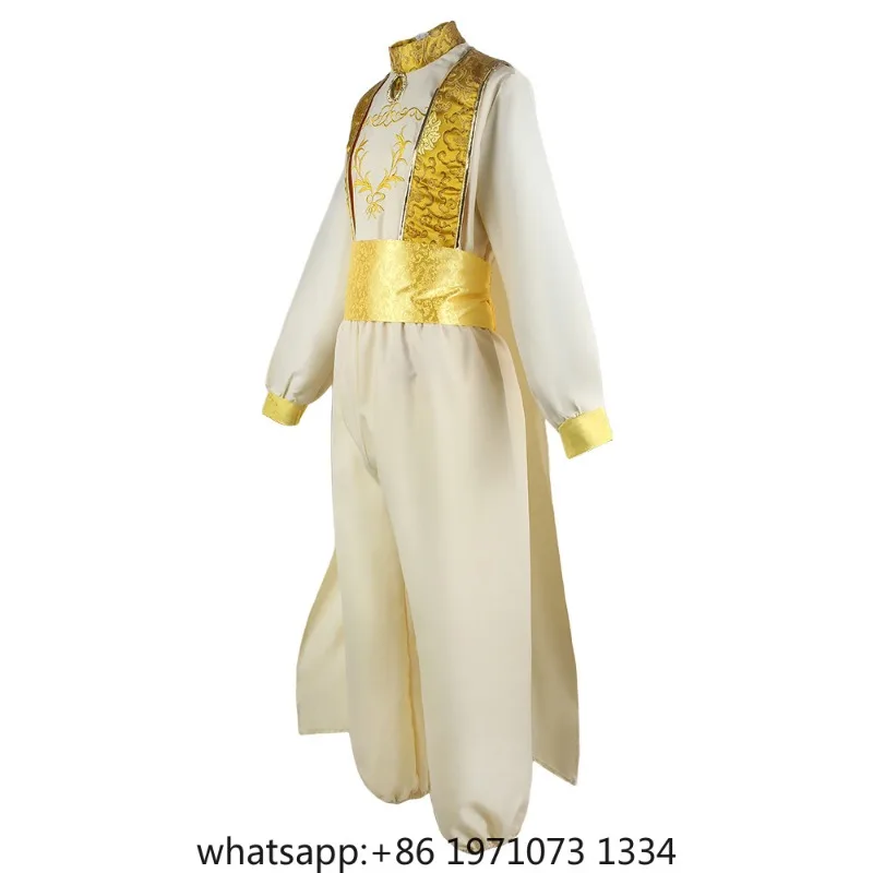 Aladdin Cosplay Costume Outfit Full Set Adult Uniform Halloween Carnival Suit Jasmine Aladdin Costume view 3