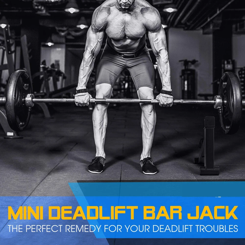 Mini Deadlift Barbell Jack with Non-Slip Rubber Handle – Suitable for Loading, Unloading and Changing Weight Plates