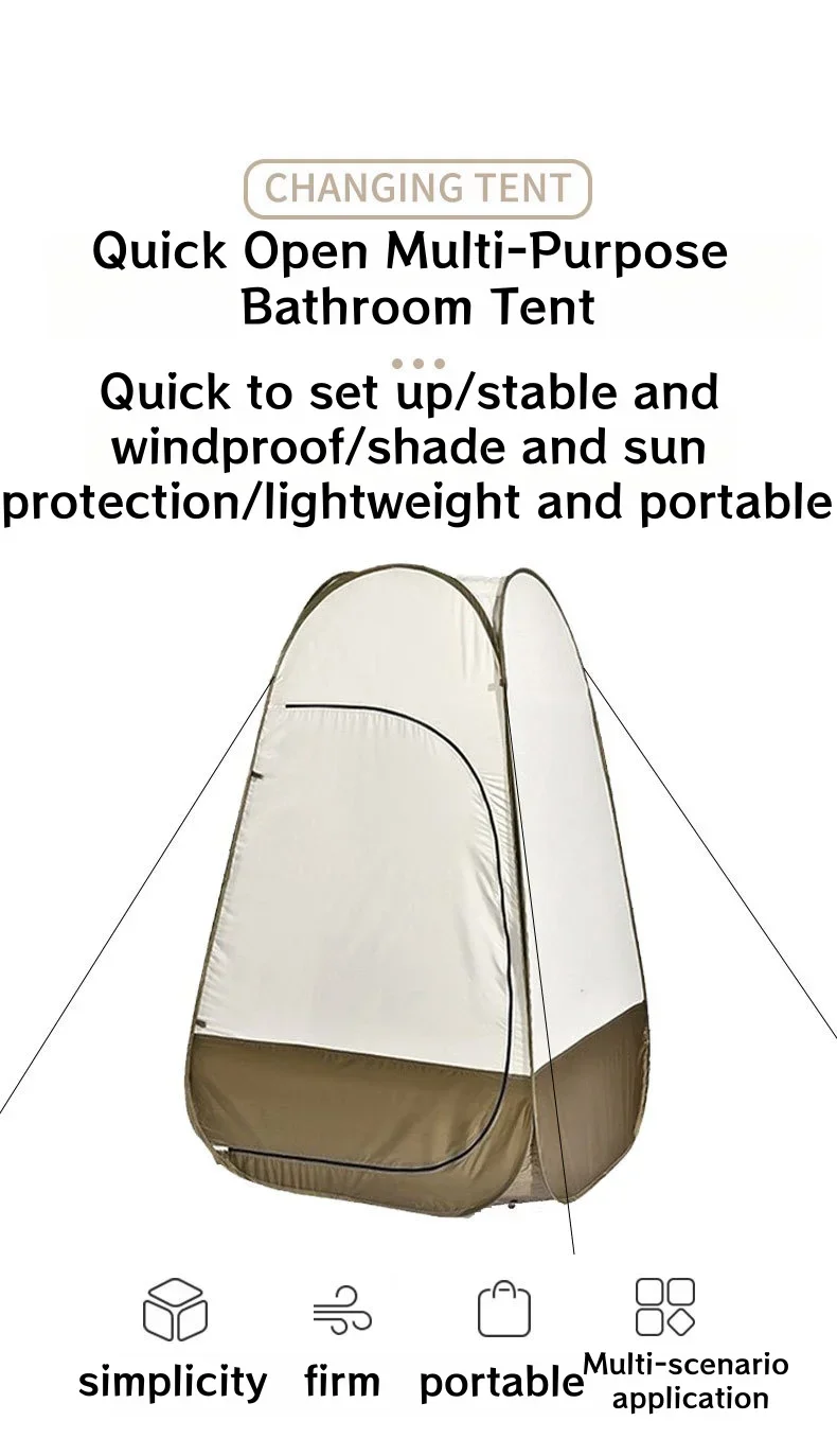 Premium Pop-Up Outdoor Shower & Spray Tanning Tent: Ideal for Leisurely Camping