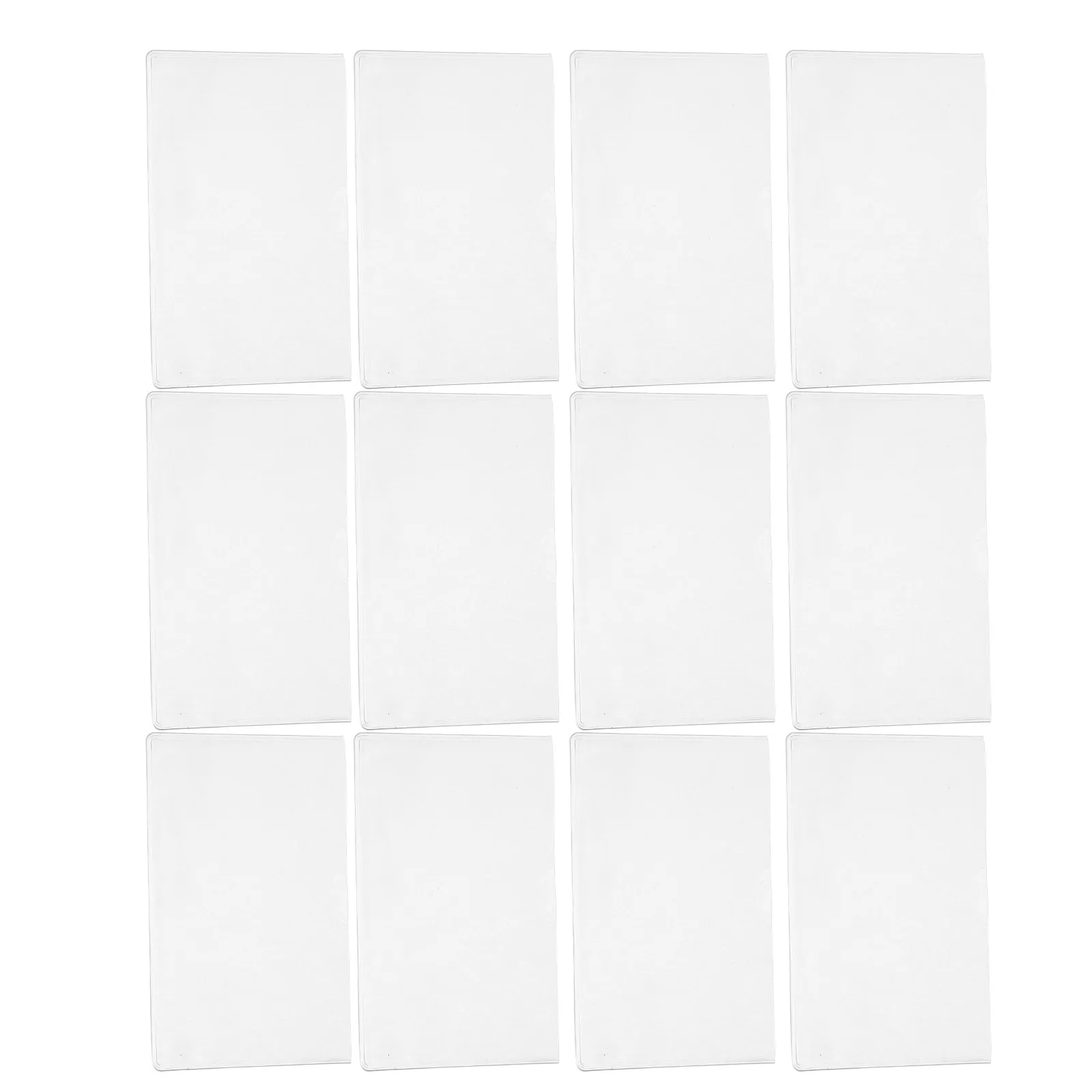 

16Pcs Transparent PVC Card Sleeves Clear Protector Cover for Id Bus Debit Credit Cards Trading Game Photo Holders