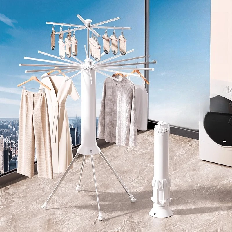 

Clothes drying rack floor-to-ceiling installation-free foldable balcony household octopus drying, clothes hanging, indoor