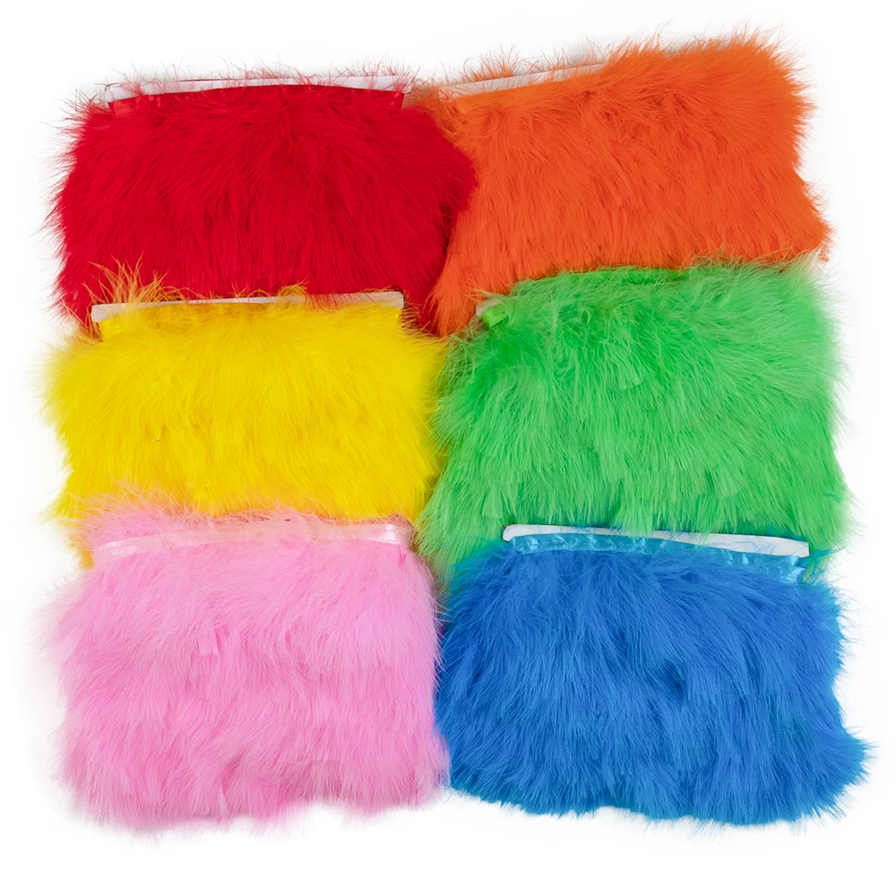 Feather Trim Marabou - 10 Meter Marabu-Federborte 8-10cm Truthahnfedern für