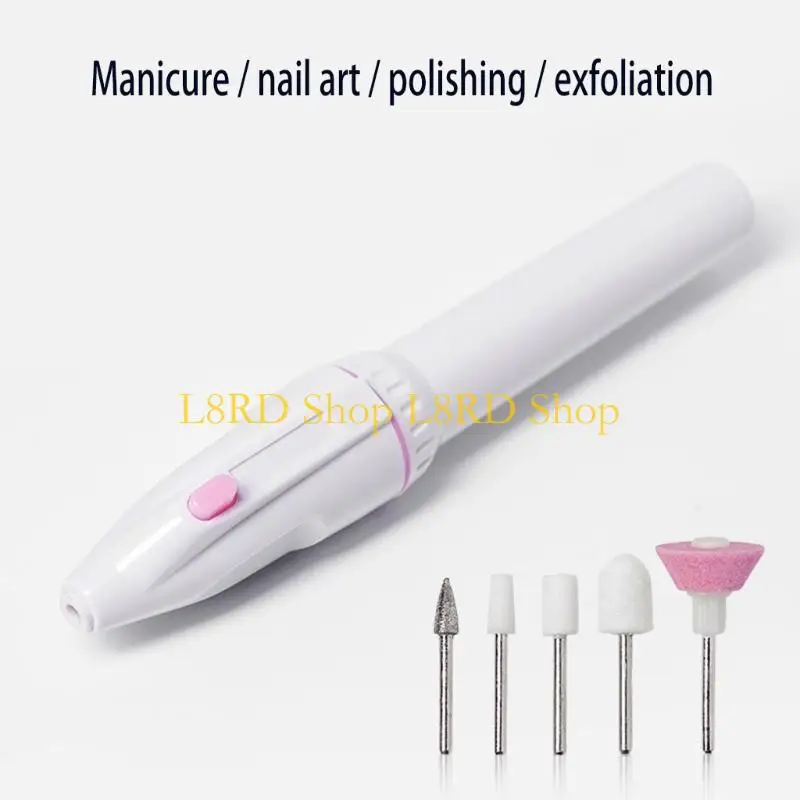 L8rd elektrische nagelbestanden Stel professionele elektrische nageloefening in manicure en pedicure set mini draagbare