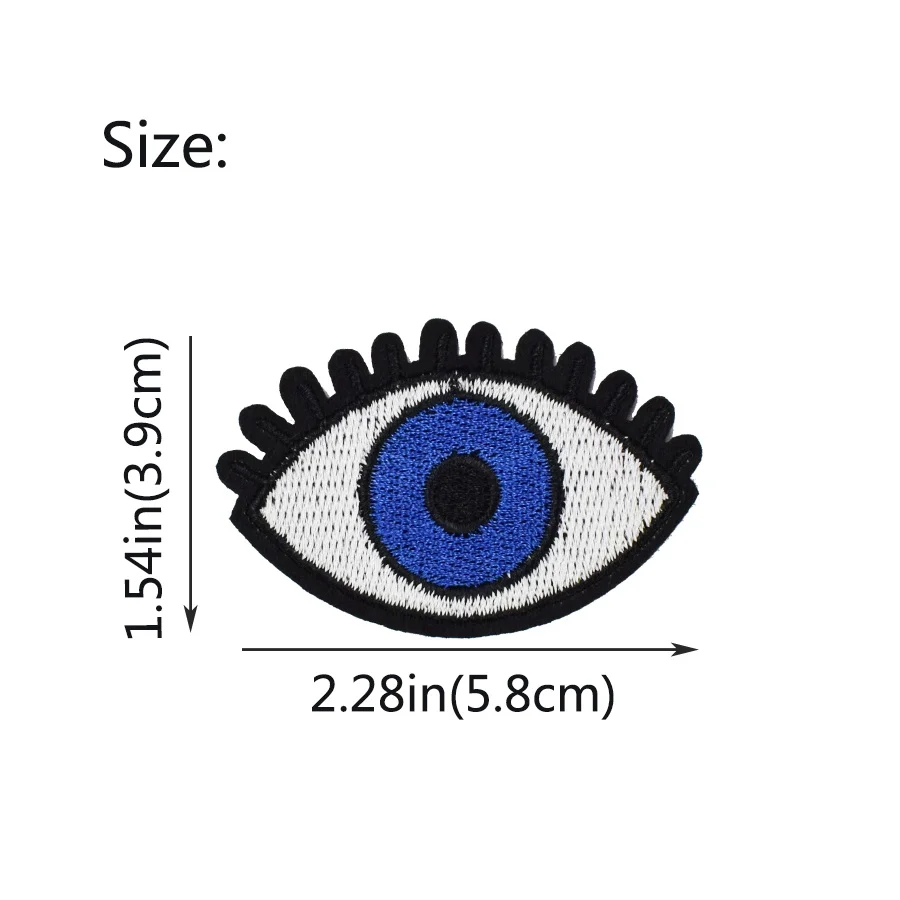 10pcs Eye Iron on Patches for Clothing Patch Thermocollants Applique Iron Sew on Patches Sewing Accessories for DIY Clothes