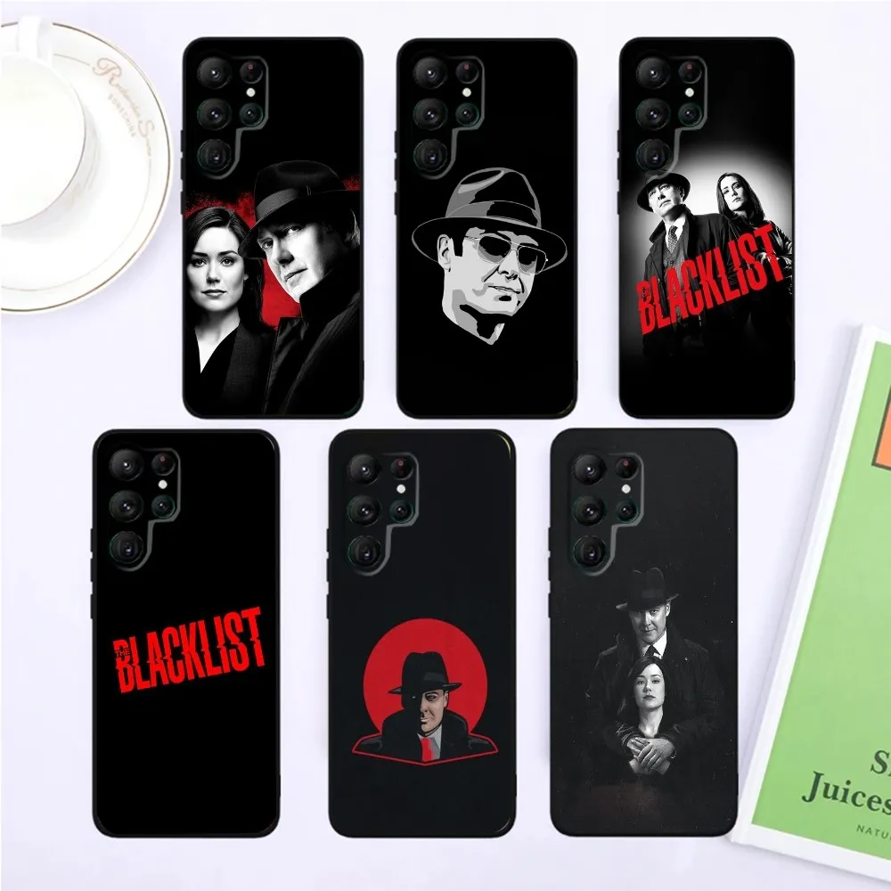 

TV T-The B-BlacklistS Phone Case For SamsungS24,S23,S22,S21,Ultra Pro S10,S30Plus,S9,20lite Black Cover
