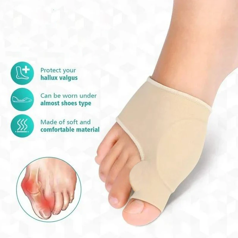 Toes Corrector Big Toe Separator Protector Bunion Sleeve Straighteners Bunion Corrector Regulator Sock Feet Care Tool