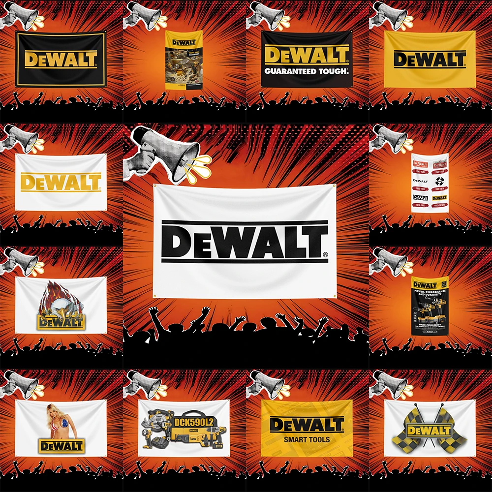 Workshop Tools Hanging - Dewalt Tool Flag Polyester Banner For