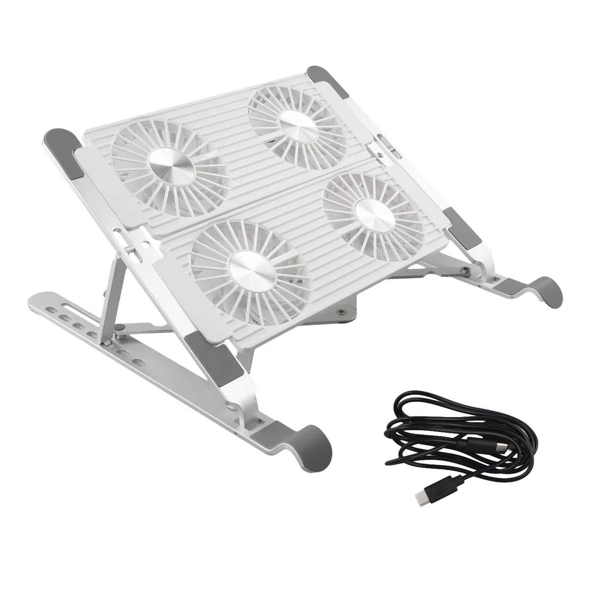 Laptop Cooler with Stand Carrying Stand Folding Cooling Stand Aluminum Model 4-Port Fan Air-Cooled Cooling Laptop Stand