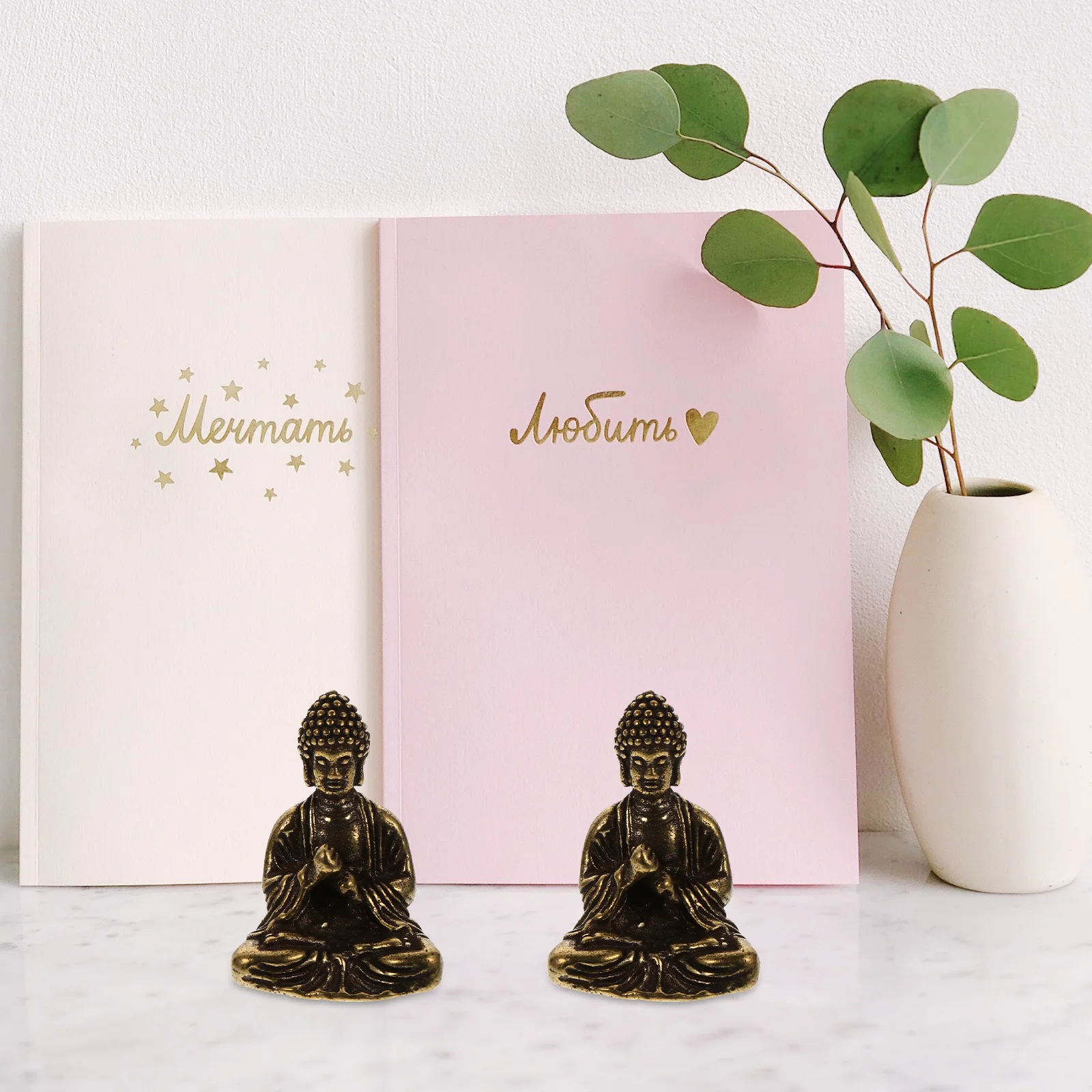 

2Pcs Buddha Pendant Charm Chinese Style Jewelry Making Accessories for Necklace Bracelet Key Chain Home Decoration