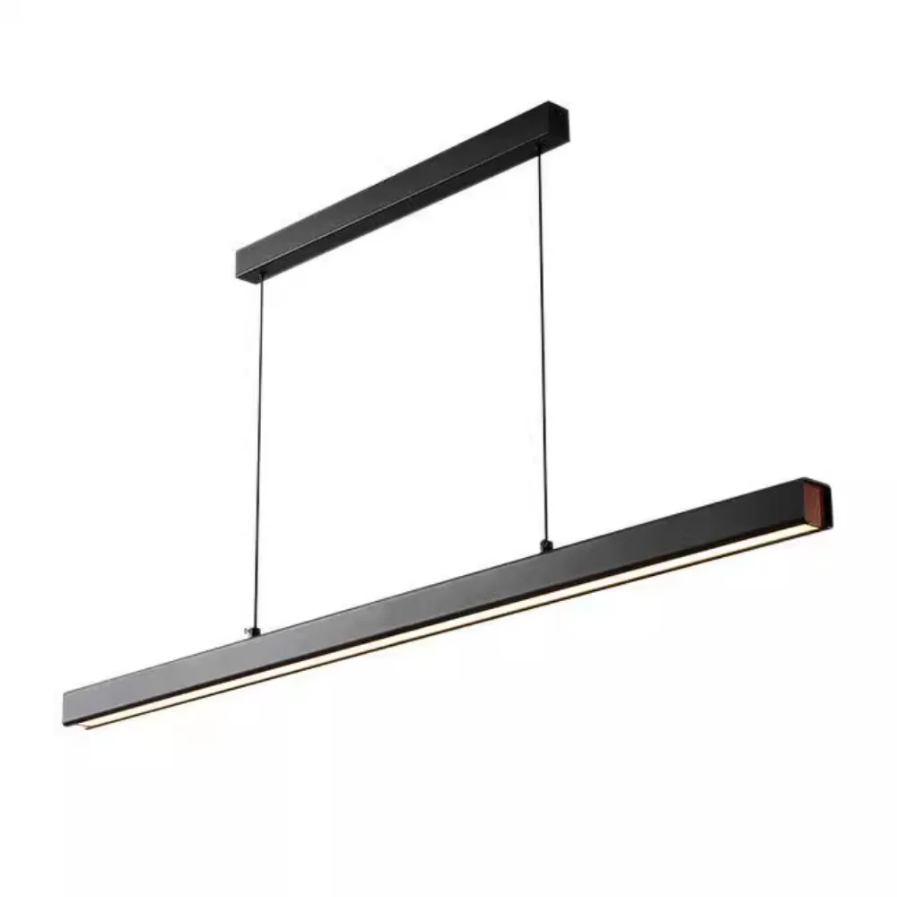 A Word LED Restaurant Chandelier Modern Simple Style Lamp Luxury Dining Room Living Room Bedroom Study Bar Restaurant Chandelier