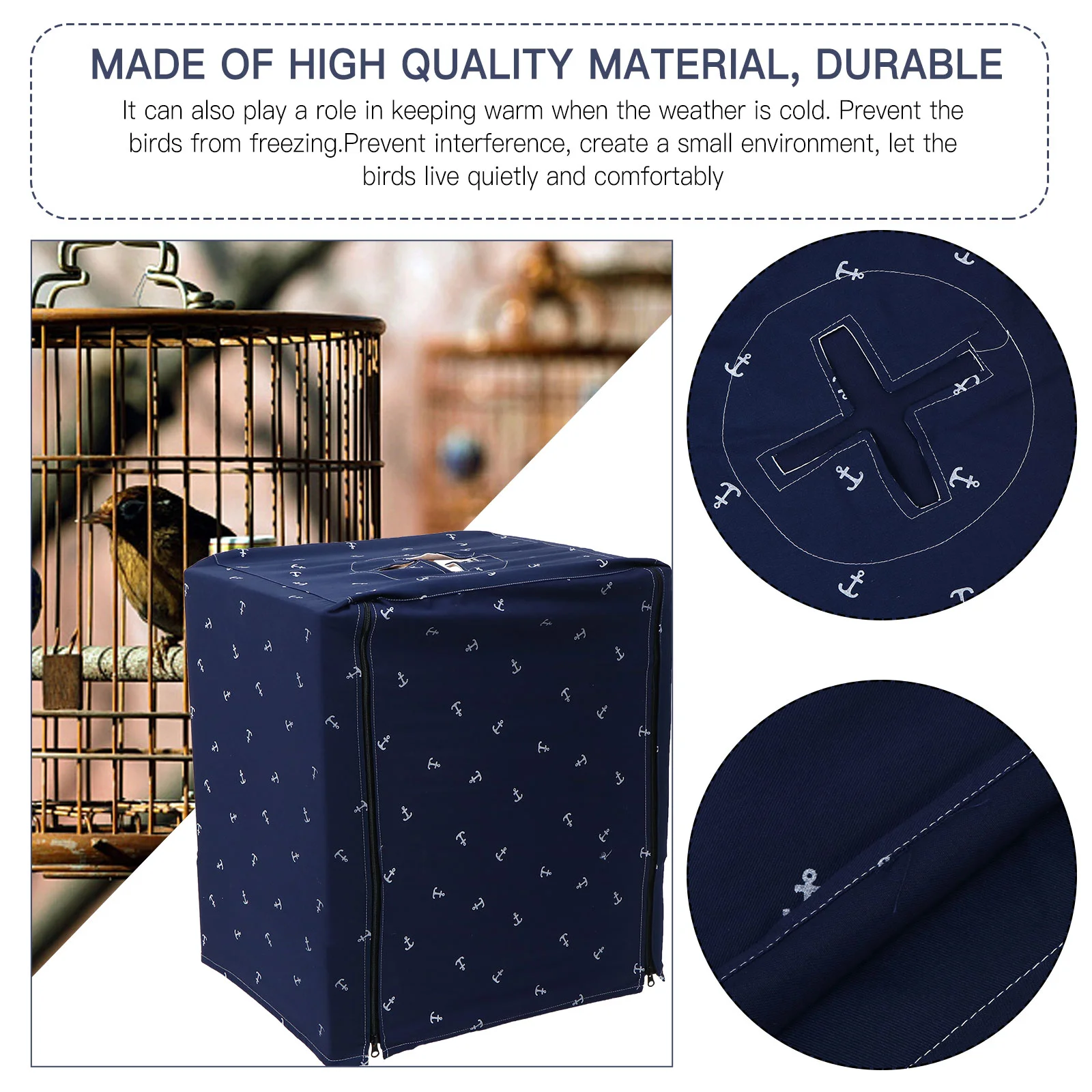 Enveloped Manual Bird Cage Cozy Birdcage Covers 5400X4200X4200CM Cloth Pet Light Shield