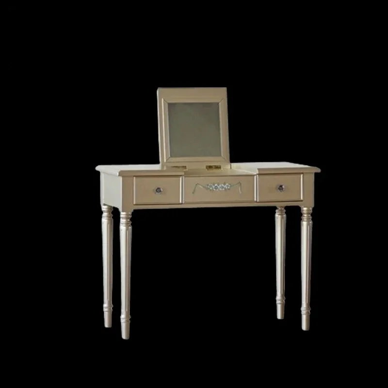 

White Dresser with EITHER Drawers And Stool - Modern Wooden Women's Hotel Dressing Table with Storage Mirror Sideboard Bedro