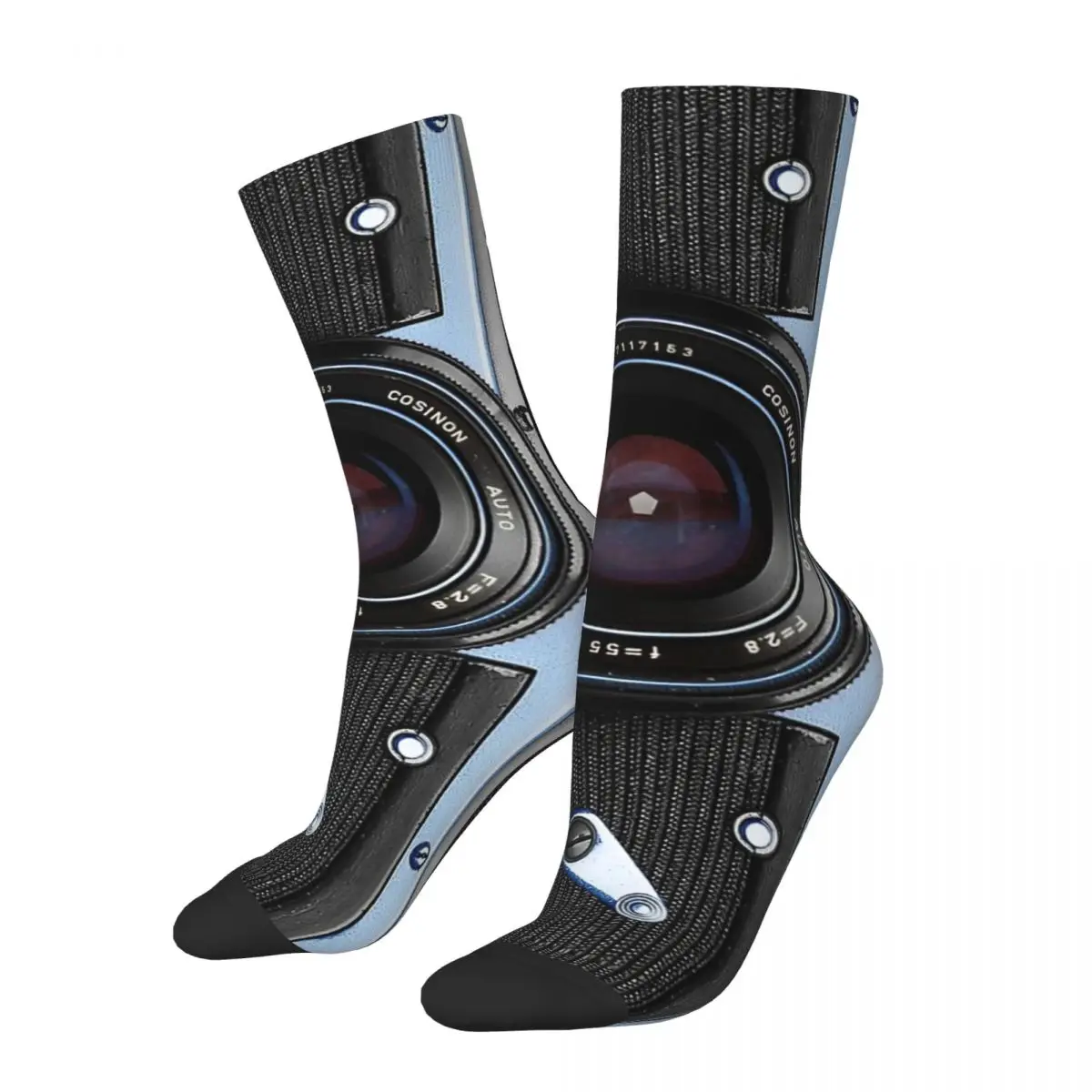 Classic Camera With Aquamarine Design For Funny Vintage Photographer Gift Adult Socks Unisex socks,men Socks women Socks