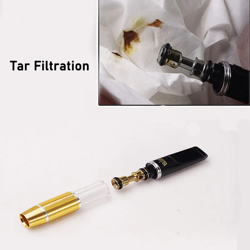 Portable Acrylic Cigarette Holder For 8mm Tar Filtration Smoke Mouthpiece Healthy Recyclable Tobacco Filter Smoking Accessories