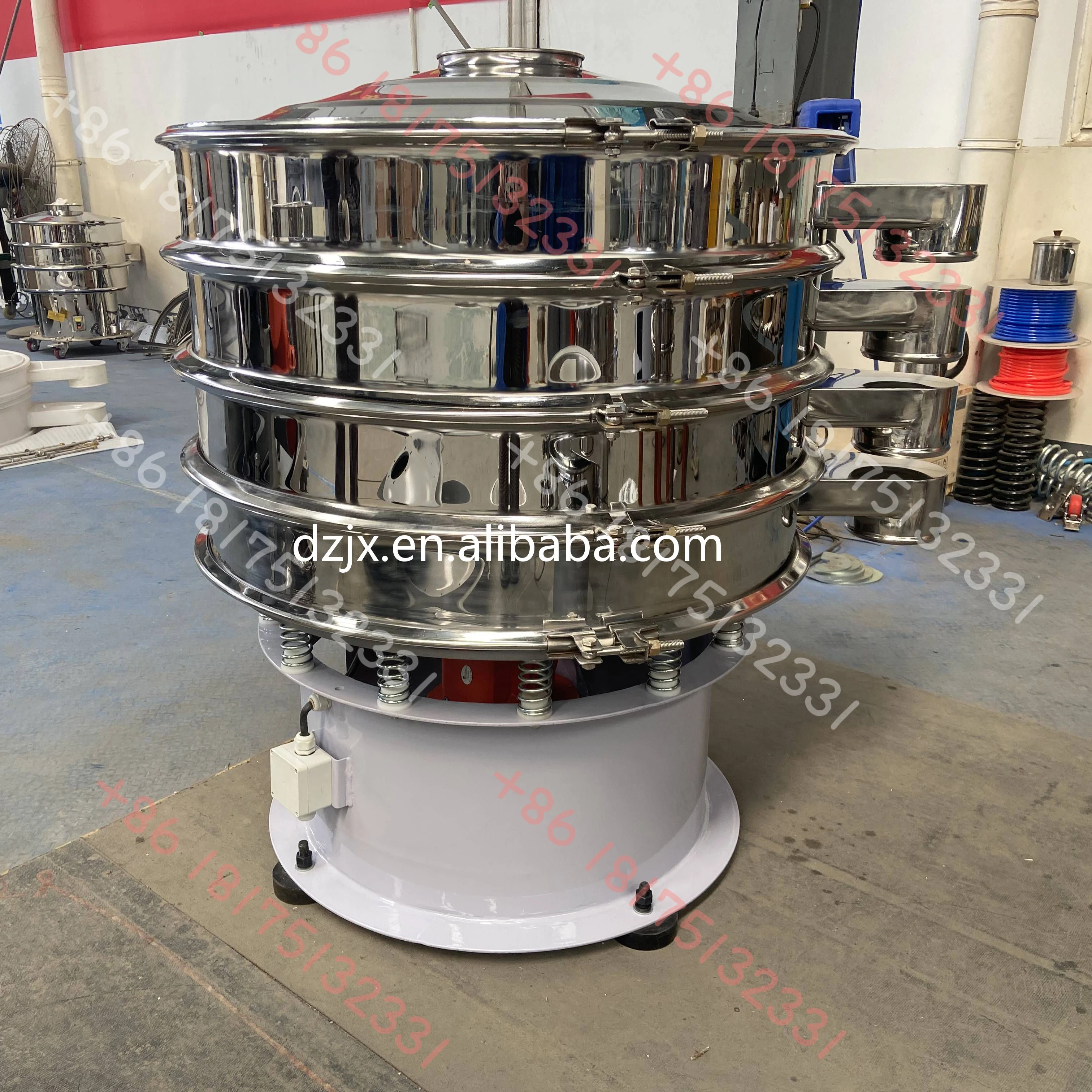 

DZJX Stainless Steel 304 Round Vibrating Sifter Vibration Screen Separator Vibrating Sifter