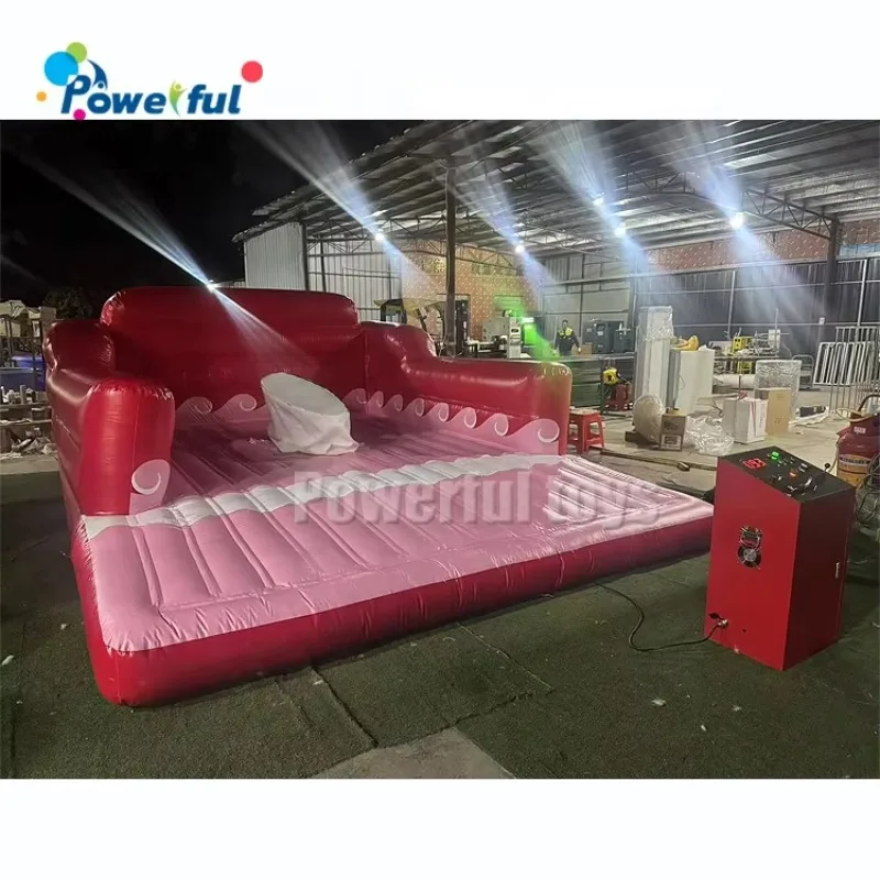 Mechanical Inflatable Surf Boarding Game Play Rental Interactive Surfing Machine with air Mat