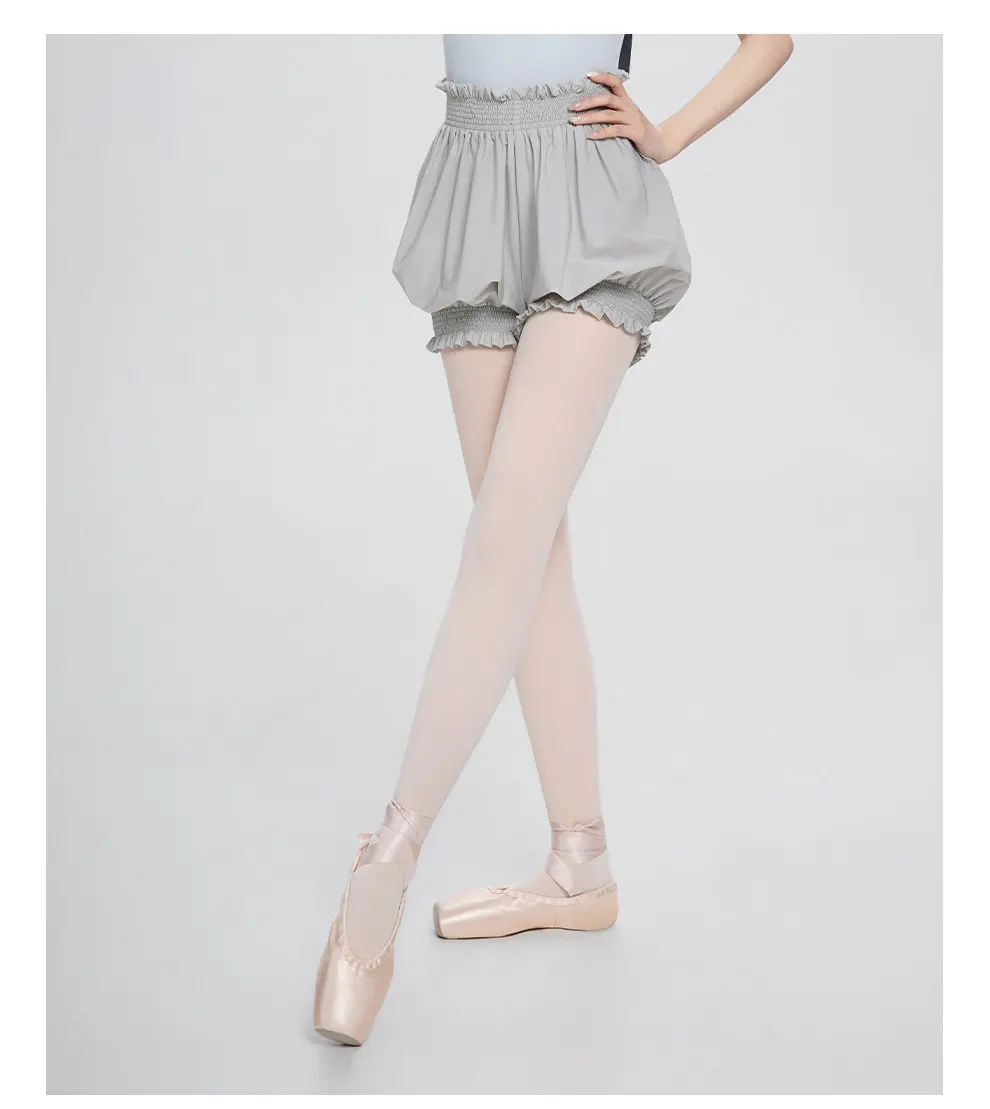 Ballett-Shorts für Damen, Pumphose, Blasenhose, hohe Taille, kurze Tanzhose für Erwachsene – Detail 16