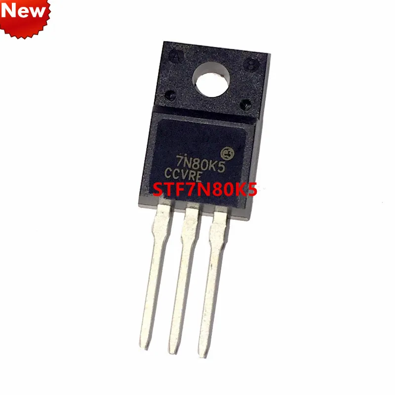 

100% New STF7N80K5 7N80K5 6A / 800V in-line TO-220