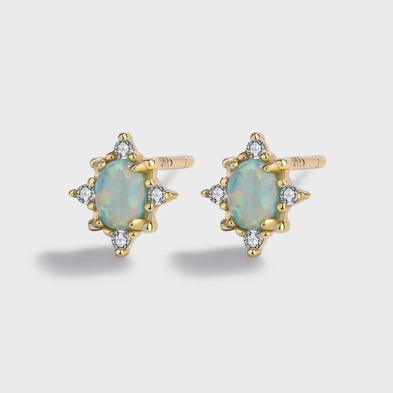 

Elegant and Authentic S925 Silver Square Yellow Women's Earrings