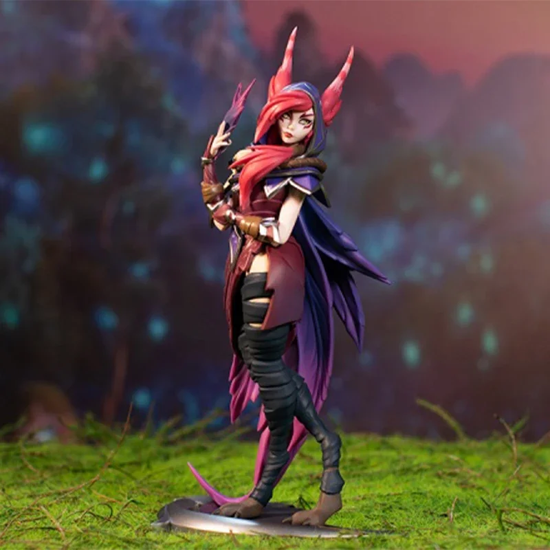 League of Legends O Rebelde e o Encantador Xayah e Rakan Ação Anime Figura, Ornamento de Boneca Colecionável, Genuíno e Original, Em estoque