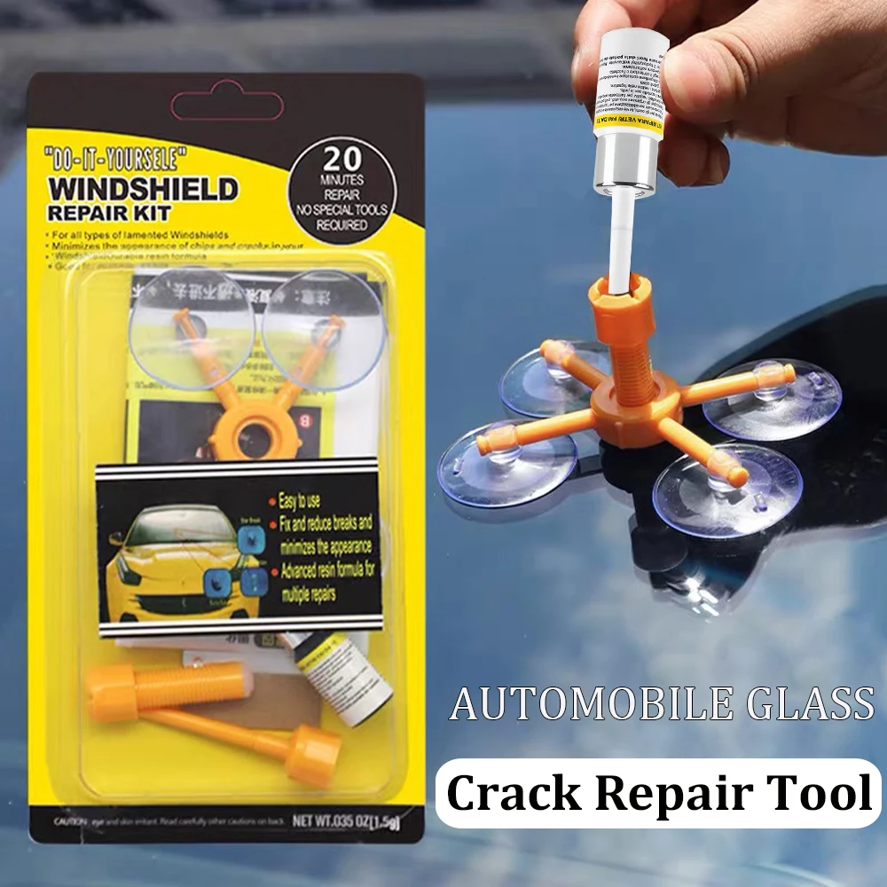 

New DIY Car Windshield Repair Kit Quick Fix Cracked Glass Windscreen Repair Fluid Tool Resin Sealer Auto Window Screen Polishing