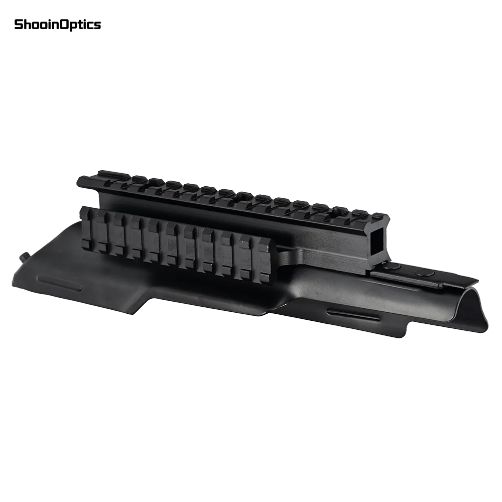 Montura visor Tri-Rail Picatinny acero y aluminio para táctica y láser