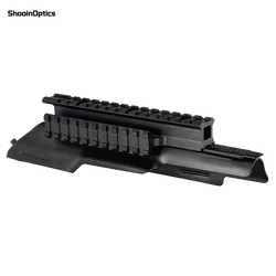 Montura visor Tri-Rail Picatinny acero y aluminio para táctica y láser