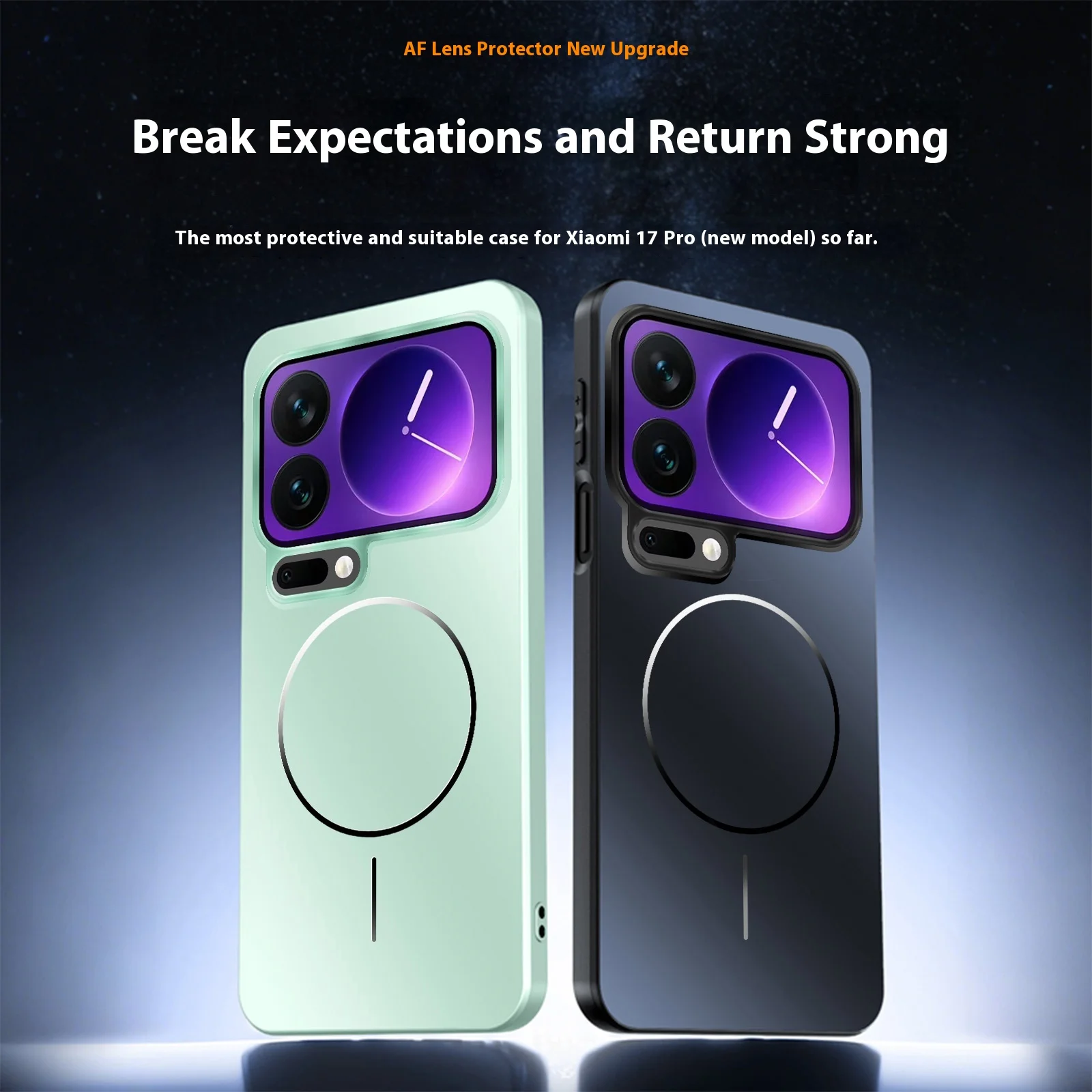 

For Xiaomi 17 pro max case luxury colorful lens protection magnetic skin-friendly PC cover For Xiaomi 17pro max shockproof Funda