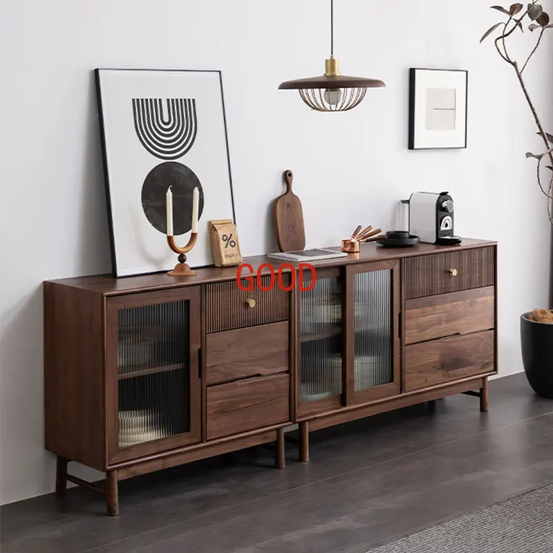 Solid Wood Guest Restaurant Storage Locker Log Wine Cabinet Storage Cabinet