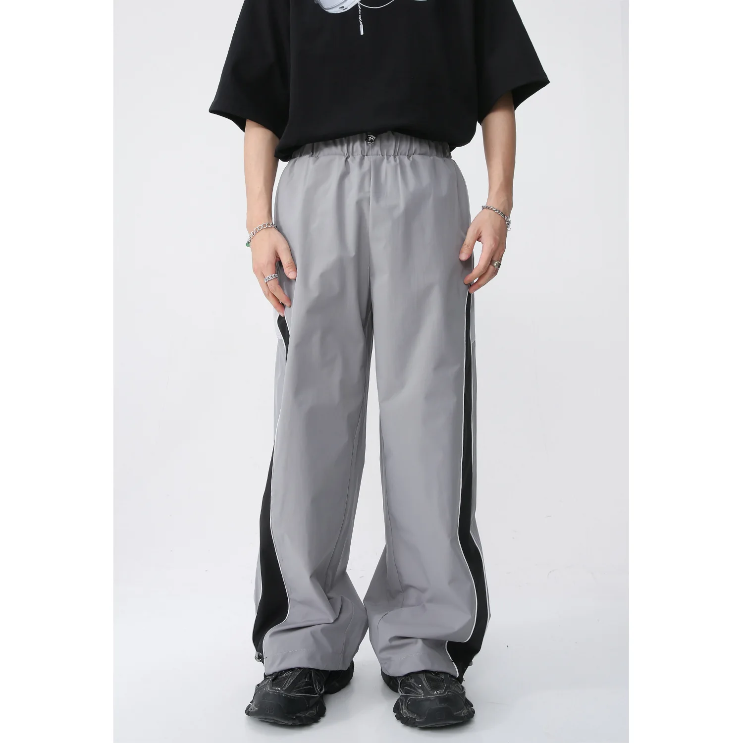 

Men hip-hop casual fashion men's High Street Retro Street clothing t-shirt jacket Harajuku Retro
