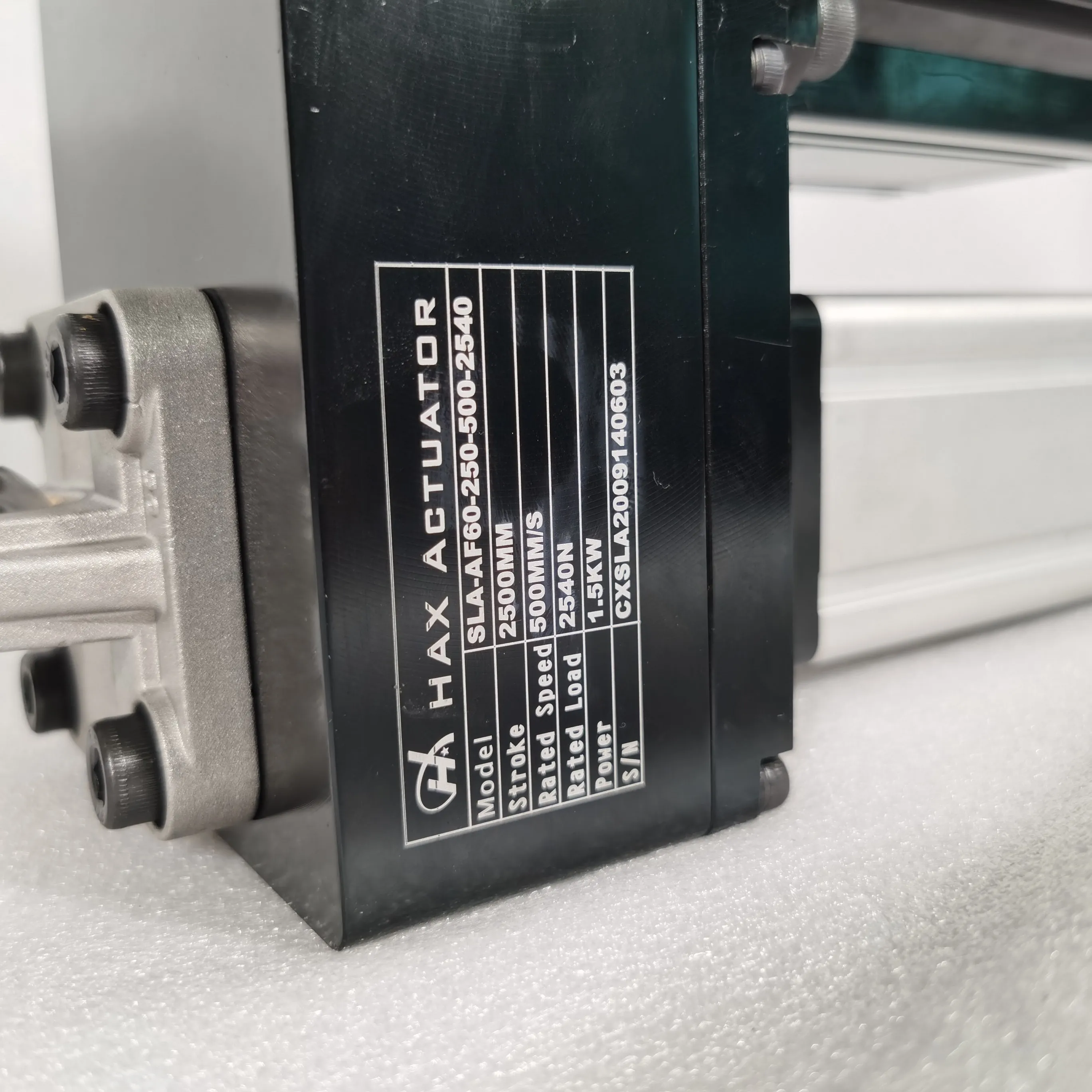 

high speed over 250mm/sec linear actuator 48volt servo motor fast speed