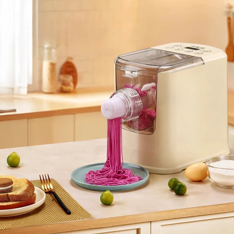 ماكينة صنع المكرونة الكهربائية متعددة الوظائف الأوتوماتيكية بالكامل ماكينة صنع المعكرونة المنزلية الذكية ومغلفة الزلابية ماكينة صنع المكرونة المتكاملة