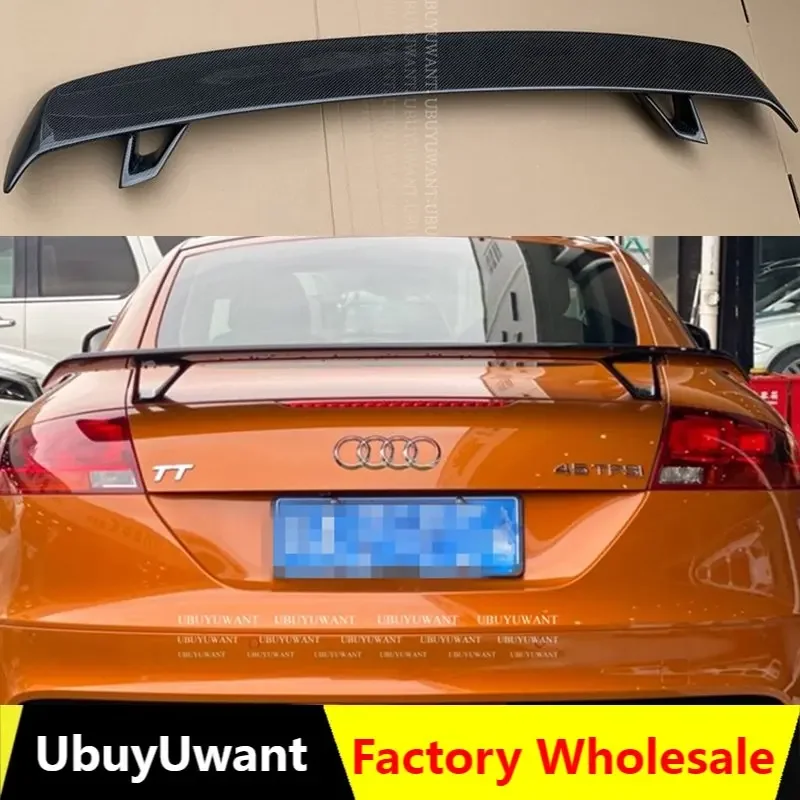 For Audi TT Spoiler 2008 2009 2010 2011 2012 For Audi TT High Quality Carbon Fiber Material Car Rear Wing Rear Spoiler