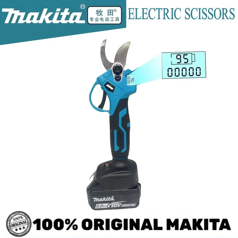 

Makita LED Display 18V Lithium Battery Professional Brushless Electric Scissors Trimming Garden Fruit Trees Gardening Tools
