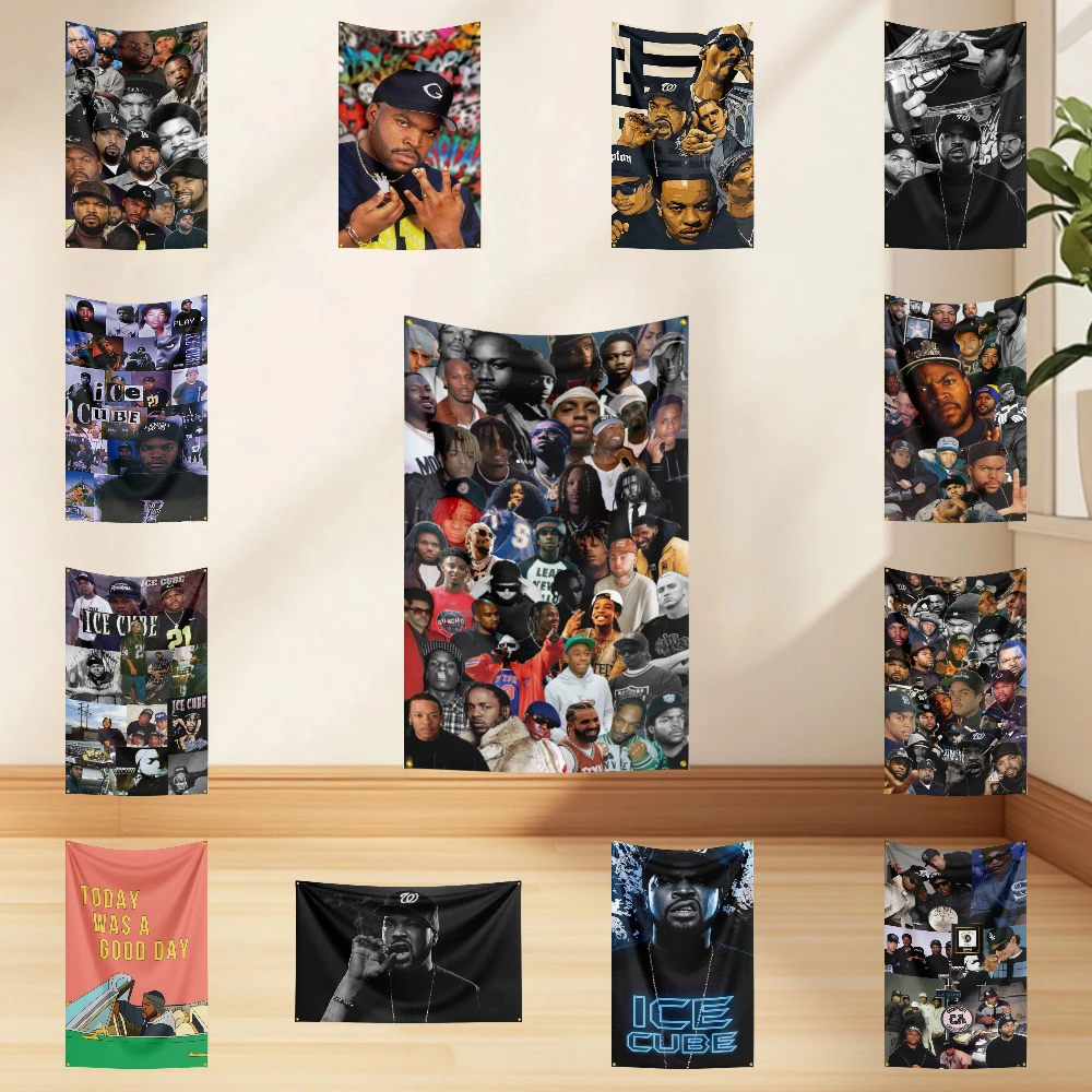 

3x5ft I-Ic-e-Cube Flag Professional Flag Polyester Digital Printing Flagge Banner For Decoration Garage Room Home