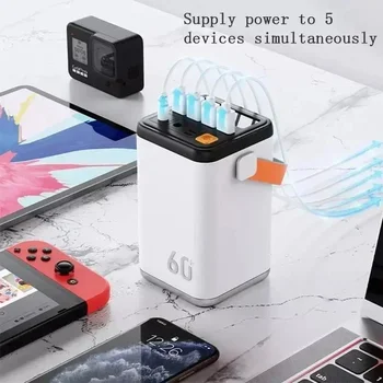 야외 비상 휴대용 모바일 전원 공급 장치, 휴대폰 충전기, 보조배터리 대용량 보조배터리, 무료 배송, 60000mah