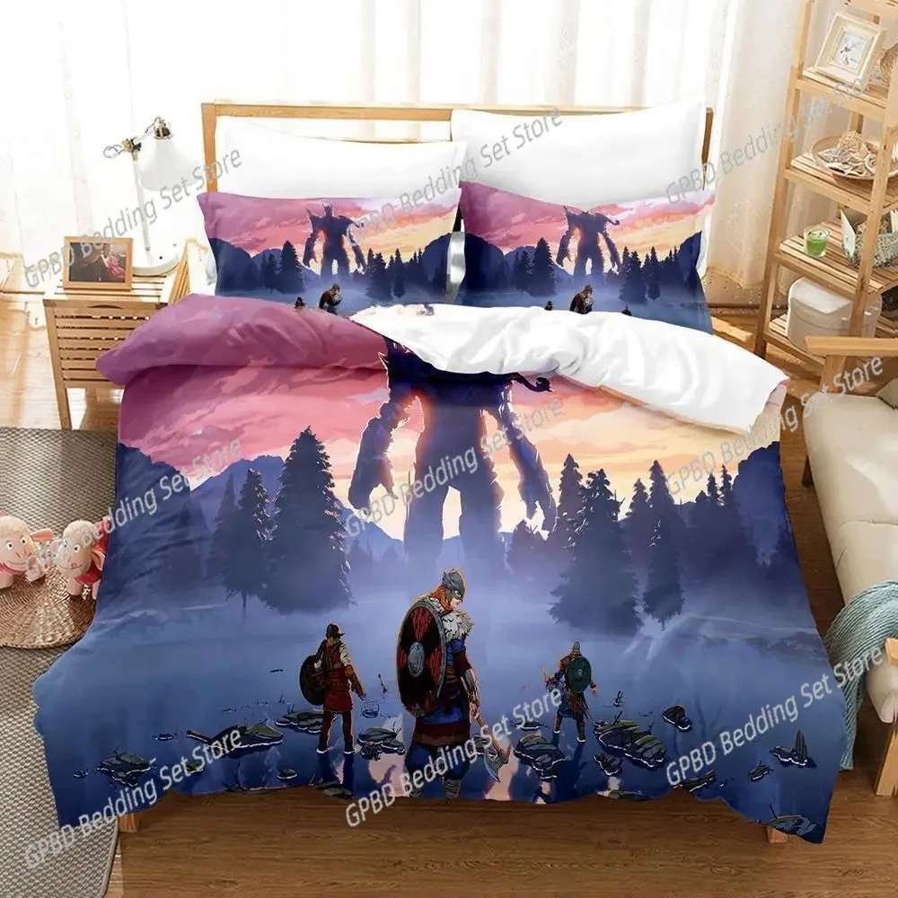 

Tribes of Midgard Comfortable Duvet Quilt Cover Pillowcase Bedding Set Children Bedroom Decoration Home Textile
