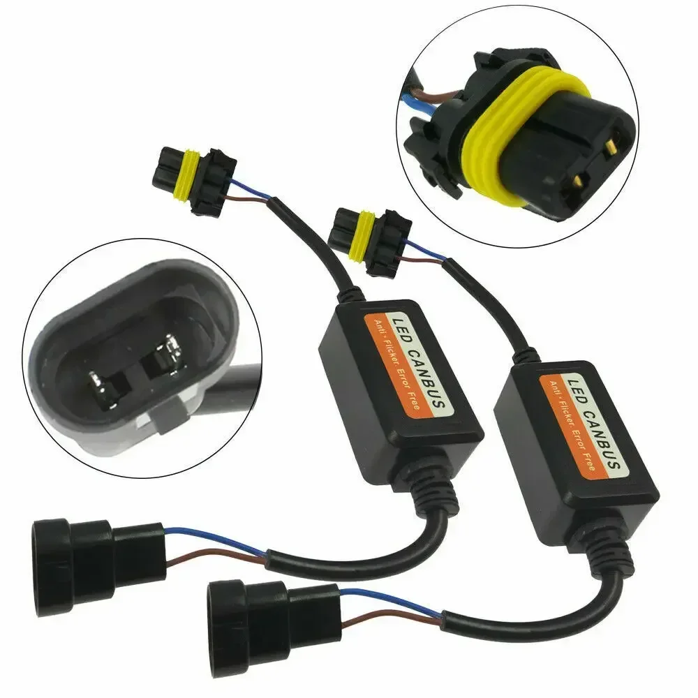 Resistencia antiparpadeo de Error de Faro, cancelador, decodificador 9005, 9006, H7, H4, H1, H3, 6000K, Hb4, lámpara Led Canbus