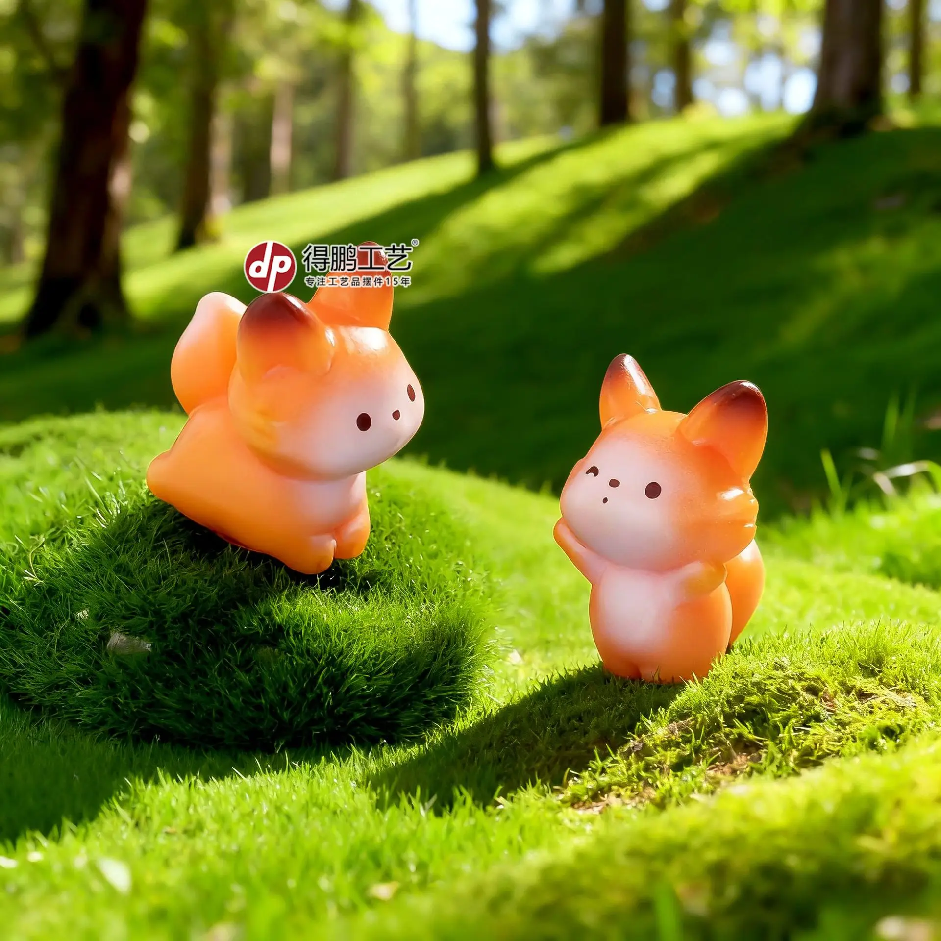 4-20 قطعة Kawaii الراتنج الكرتون الثعالب الحيوان ديكور منزلي ذاتي الصنع مصغرة الجنية ديكور حديقة المنزل دمية الملحقات