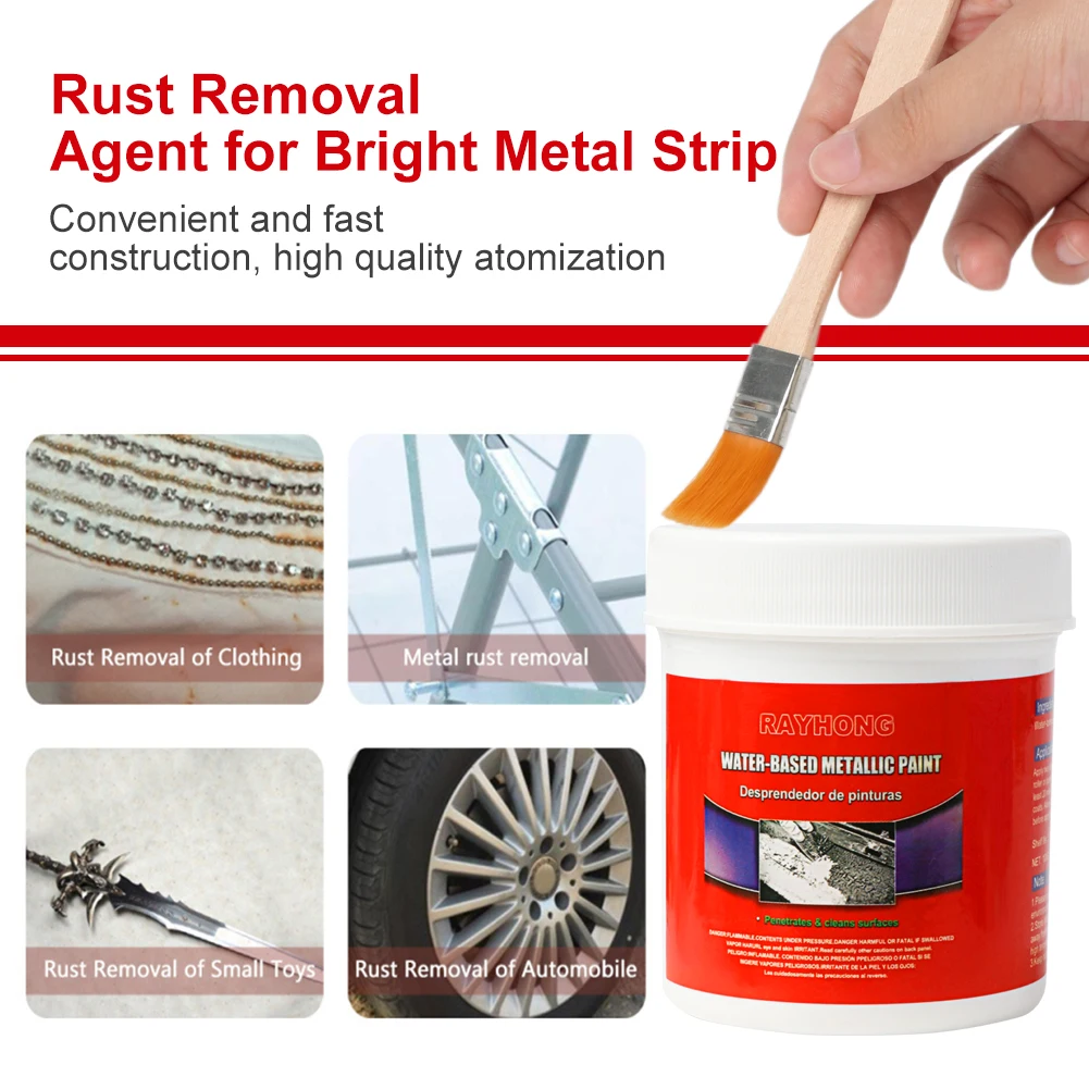 100ml Car Anti-Rust Chassis Rust Converter Long Lasting Water-Based Primer Metal Surface Rust Remover Weather-Proof Deruster