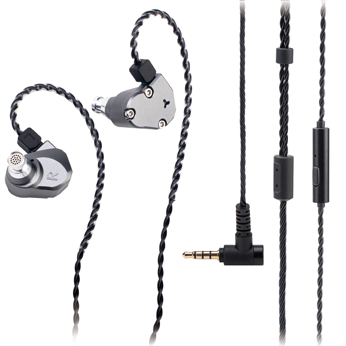 TINHIFI C2 2025 HiFi IEM 10MM PU+LCP Diaphragm Driver Audiophile In Ear Earphone 2Pin Interface CNC Shell 3.5mm/Type-C with Mic