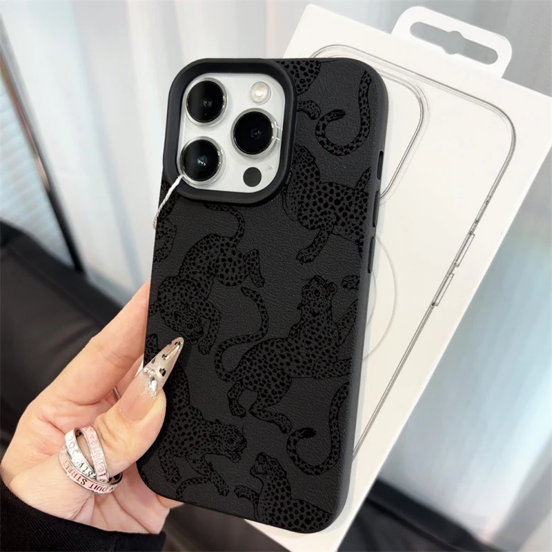 Diamant-Leopardenmuster-Hüllen für iPhone 17 14 15 16 Pro Max Plus, iPhone 11 12 13 14 15 7 8 XS XR Luxus-Silikon-Schutzhülle – Detail 7