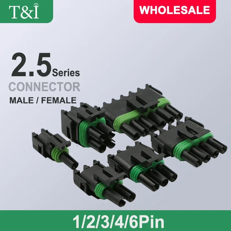 Delphi 2.5 Serie Auto Waterdichte Connector 1/2/3/4/6pin Mannelijke En Vrouwelijke Pluggen Haltech Kaart Tps Draad Connector Voor Gm