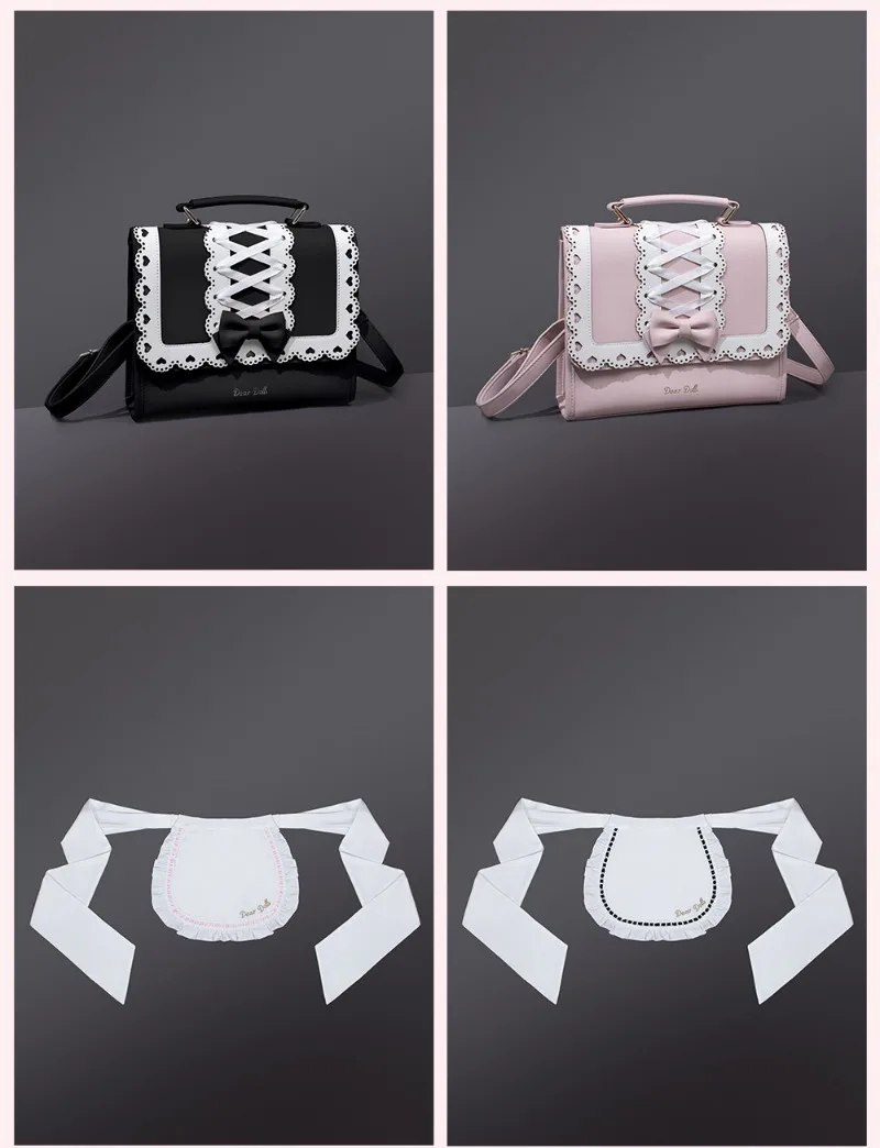 Japanese Original Lolita Mine Series Ladies Shopping Bags Unique Design Antique Doll Luxurious Bag Sweet Cut Girl Shoulder Bags